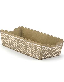 6 stk Brune Snaksbeger 16x6 cm - Woodland