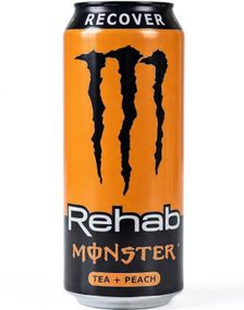 Monster Energy Rehab Peach Tea - Energidrikk med Ferskentesmak 500 ml (Tyskland)