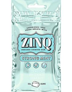Zinq Tyggegummi med Strong Mintsmak 31,5 gram