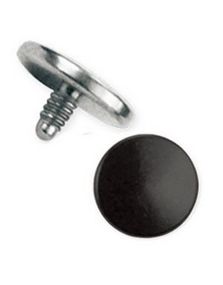 Metallic Svart Dermal Anchor Kule