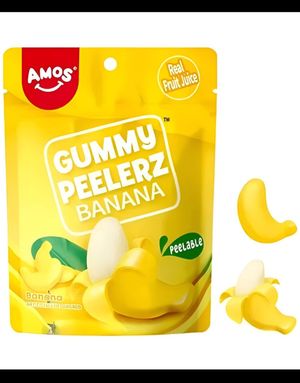 Peelerz Gummy Banana - Skrellbart Gelegodteri med Banansmak 65 gram