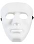 Hvit Anonym Maske i Hardplast