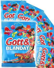 1778025600_136 stk Godt og Blandet Favorittmix - Blanding av Vingummi og Lakris - Hel Eske 5,04 kg