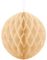 Kremfarget Honeycomb Ball VELG STØRRELSE 10-20 cm