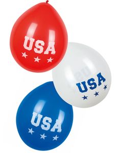6 stk 25 cm Ballonger - American Party