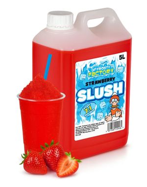 Strawberry Slush-Konsentrat - 40 liter Ferdig Slush - Crazy Factory
