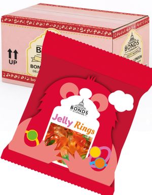 20 stk Jelly Rings - Bonds of London - Hel Eske 1 kg (UK)