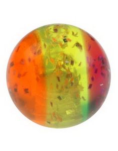 Glitrende - Lilla og Orange Akrylkule
