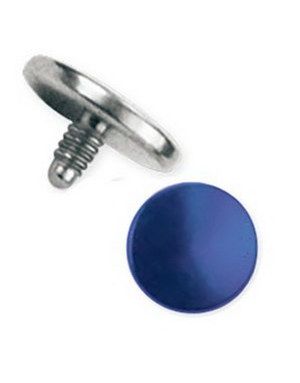 Metallic Blå Dermal Anchor Kule