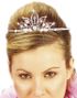 Blossom Tiara m/Glitrende Stener & Perler - Sølvfarget