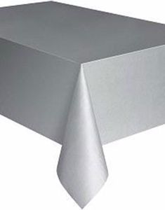 Sølvfarget Plastduk 137x274 cm