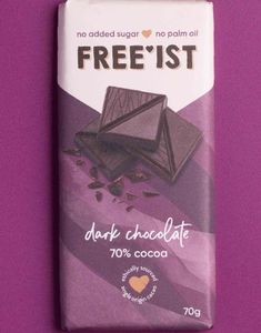 Free'ist Sukkerfri Mørk Sjokolade 70 gram