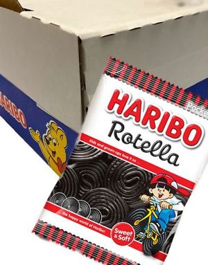 30 Poser Haribo Rotella Lakrisruller - Hel Eske