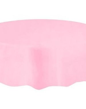 Lys Rosa Rund Plastduk 213 cm