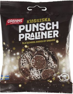Klassiske Punchpraliner - Sjokoladeboller med Knasende Kuler 120 g