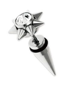 Star Spike - Sølvfarget Fake Piercing