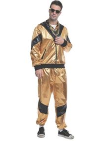 Gullfarget Paljett Grilldress til Mann - Onesize