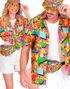 80's Funky Rosa Unisex Kostymeskjorte til Voksen - Large/X-Large