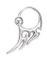 Steel Tribal Wave BCR Piercing