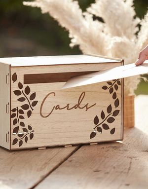 1stk Brevboks i Tre med 30x20 cm - Pampas