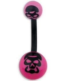 Demon Rosa Navlepiercing