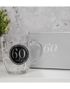 60 ÅR - Ølglass med Sølvfarget Tekst i Gaveeske 568 ml
