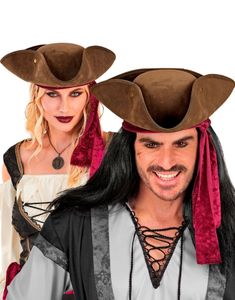 Vintage Brun Tricorn Pirathatt