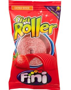 Fini Strawberry Roller Fizz - Rød Vingummi