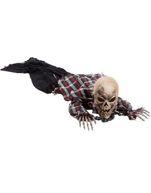 Crawling Skeleton - Figur med Lyd, Lys og Bevegelse 158 cm