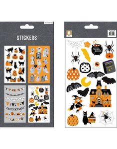 4 Ark Med Skumle og Søte Halloween Klistremerker