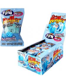 40 stk Fini Blue Raspberry Roller Fizz / Blå Vingummi - Hel Eske