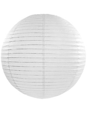 Hvit Papirlanterne / Papirlykt 20 cm