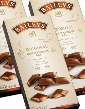 15 stk Baileys Original Melkesjokoladeplate 90g - Hel Eske 1350 gram