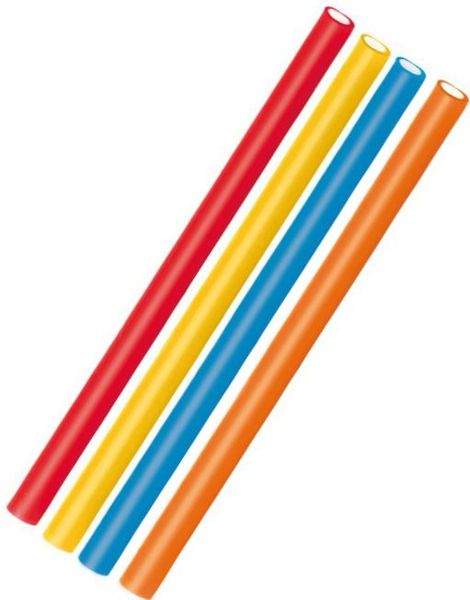 200 stk Jake Churritos Rainbow - Glatte Flerfargede Lakrisstenger 1,4 kg