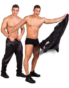 Svart Strippebukse Strl M/L