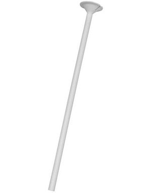 100 stk Hvite Ballongpinner av Papir 30 cm