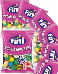 12 stk Poser Fini Bubble Gum Balls - Tyggegummikuler - Hel Eske 900 gram 14-16 mm