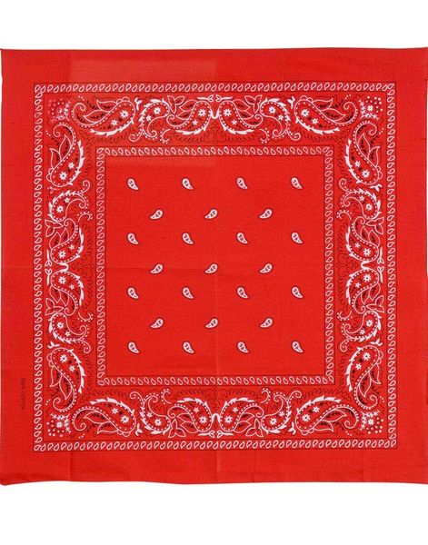 Rød Paisley Bandana