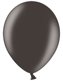 10 stk 27 cm - Metallisk Svart Ballonger