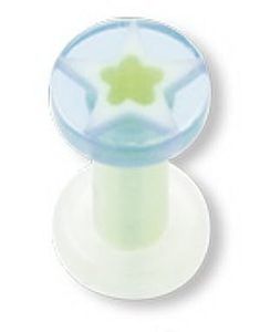Blue Star Akryl - Piercing Plugg