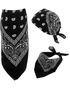 Paisley Bandana - Svart