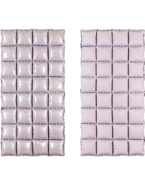Tosidig Lavendel Matt/Glossy Ombre Waffle Folie Ballong for Backdrop/Bakgrunn 55x110 cm