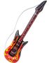 Oppblåsbar Rockestjerne Gitar med Flammer - 105 cm