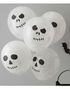 5 stk DIY Marmorerte Hodeskalleballonger