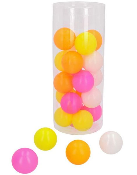 24 stk Flerfarget Beer Pong Baller