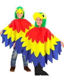 Papegøye Poncho Kostyme til Barn