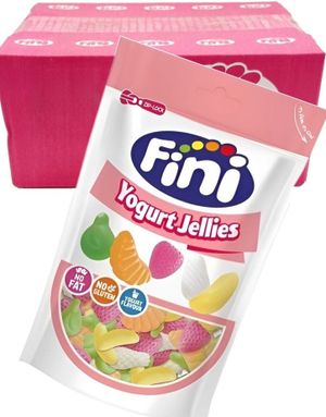 16 stk Fini Yogurt Jellies - Gelegodteri med Yoghurtsmak - Hel Eske 2,64 kg