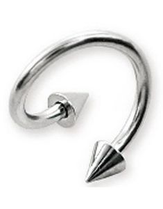 Basic Curve Øyenbrynspiercing med Spike Kuler