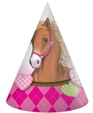 6 stk Partyhatter - Hester