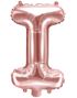 Rose Gullfarget Bokstavballonger A-Z - 35 cm 